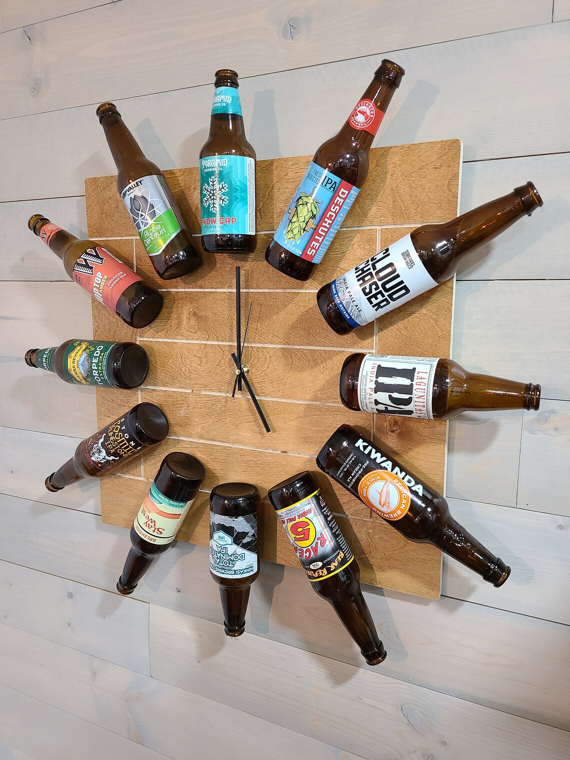 Personalized Beer Bottle Clock. Bottle Clock KIT. Man Cave Etsy