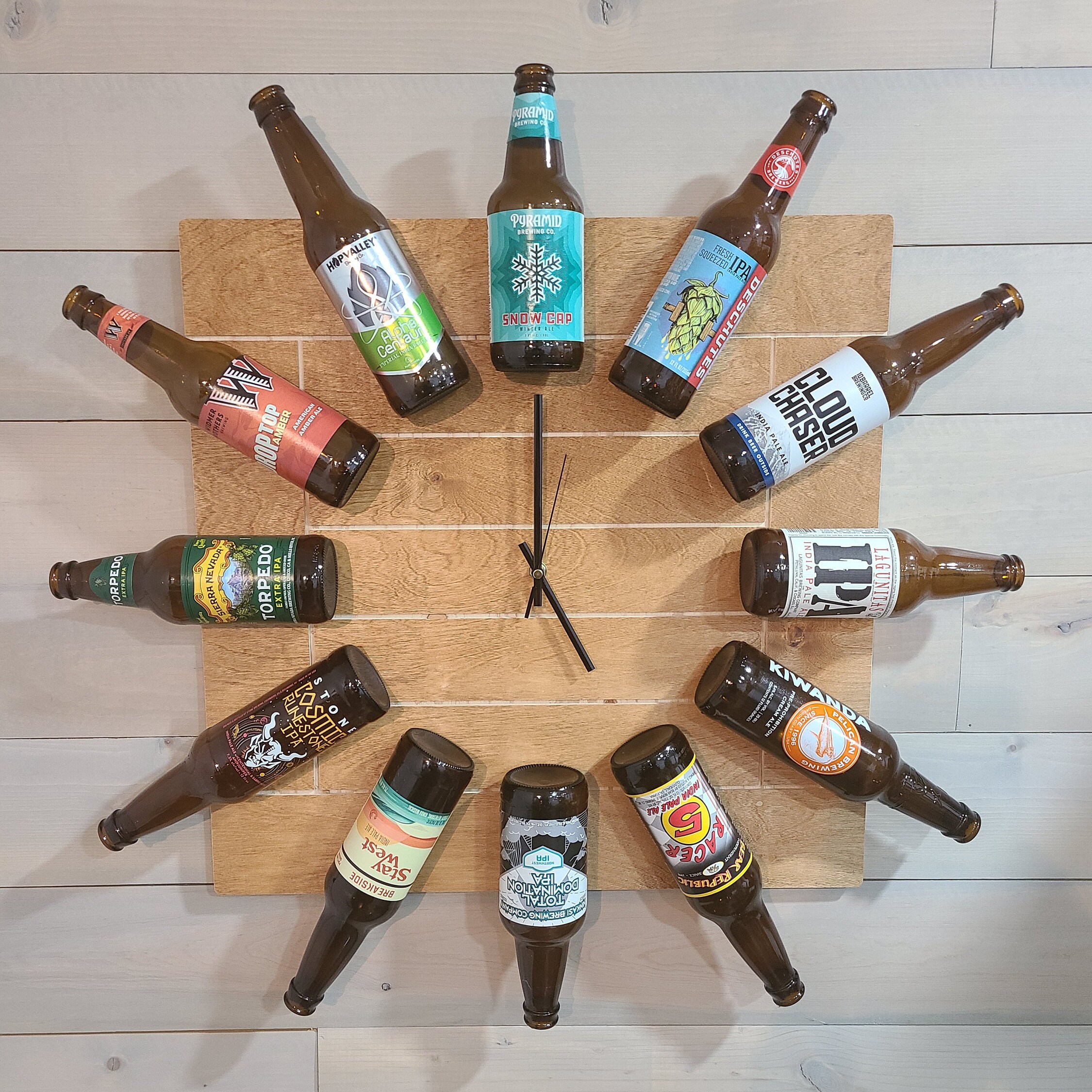 Personalized Beer Bottle Clock. Bottle Clock KIT. Man Cave Etsy