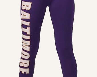 Baltimore  Leggings Game Day-"Classic"