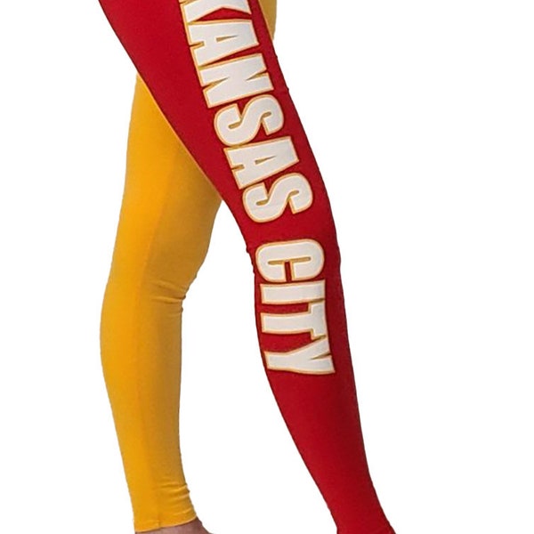 Kansas City Leggings Red n Gold