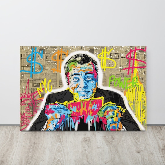 Leonardo Dicaprio Money Canvas Dollar Bill Wall Art Money Painting
