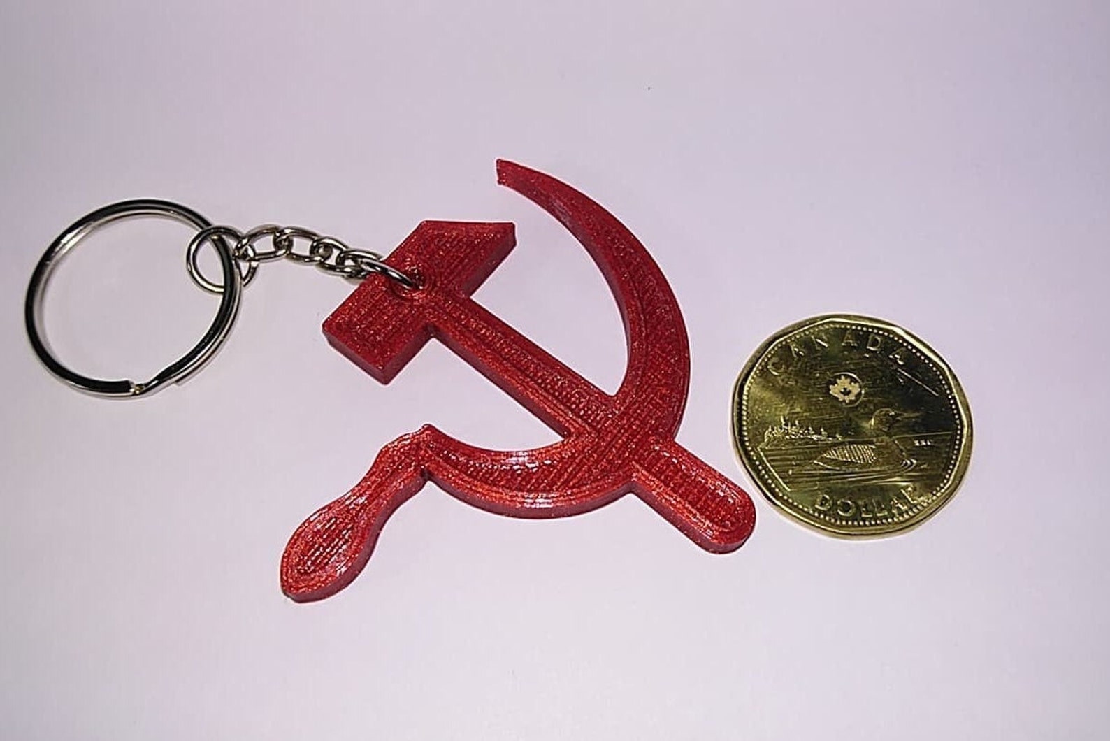 Hammer and Sickle Communist Keychain Etsy