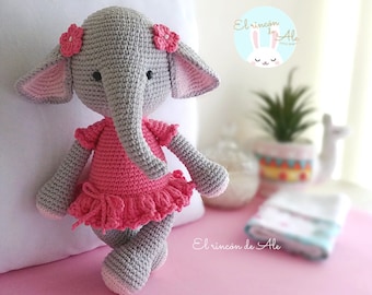 Crochet Pattern ZOE, the elephant/Amigurumi/English