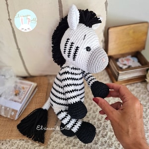 Crochet Pattern/Amigurumi/NICO, the zebra/PDF/English