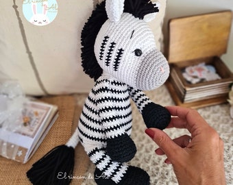 Crochet Pattern Amigurumi NICO the zebra PDF English