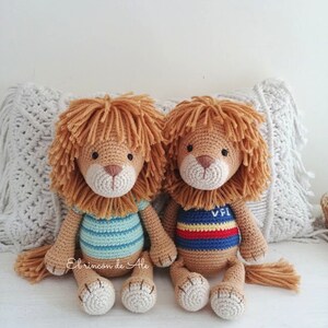 Crochet Pattern/ALAN LION /Amigurumi/Pdf/English-Nederlands image 9