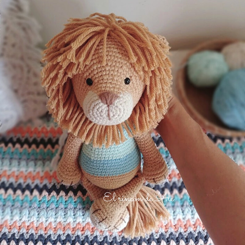 Crochet Pattern/ALAN LION /Amigurumi/Pdf/English-Nederlands image 4