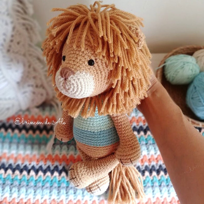 Crochet Pattern/ALAN LION /Amigurumi/Pdf/English-Nederlands image 2