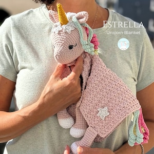 Crochet Pattern/Crochet Guide/Unicorn Blanket/ESTRELLA/PDF/ English
