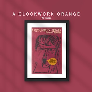 Pôster A3 de Laranja Mecânica – Arte Original da Capa do Livro