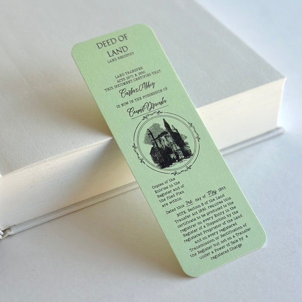 Count Dracula Horror Bookmark, Vintage Vampire Bookmarks, Gothic Gift, Bram Stoker, Carfax Abbey, Folio Society Matching Bookmark