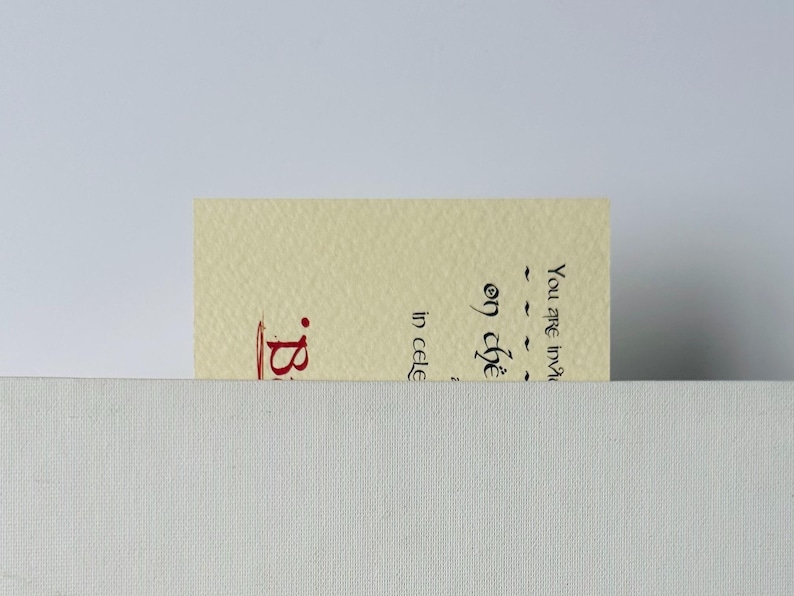 Lord of the Rings Fantasy Bookmark – Bilbo’s Birthday Invitation, Shire Party Prop image 8