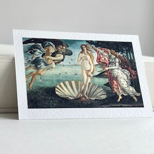 The Birth of Venus Bookmark – A7 Gesso Paper Bookmark Featuring Botticelli’s Renaissance Masterpiece