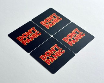 Set Di 4 Sottobicchieri – Avvertenza Vecchio Brontolone Design Umoristico, Regalo Divertente Per Amici