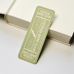 Fantasy Reader Bookmark – Book Club Ticket