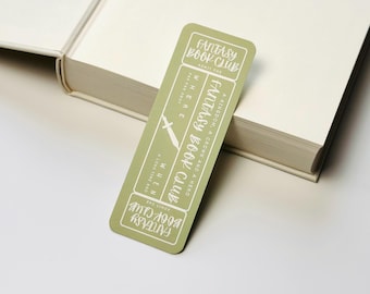 Fantasy Reader Bookmark – Book Club Ticket