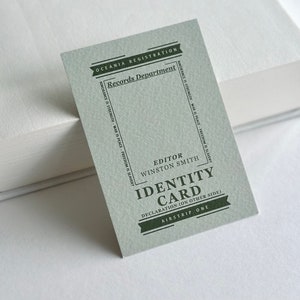 1984 Dystopia Bookmark, Nineteen Eighty Four, George Orwell, Page Holder, Placeholder