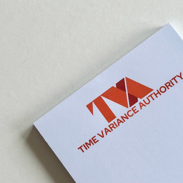TVA A6 Notepad – 50 Sheet Deskpad Stocking Filler