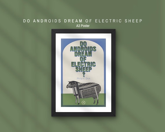 Do Androids Dream of Electric Sheep A3 Poster – Original Book Cover Art