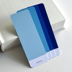 Colourful Cute Bookmark Set, Blue Color Palette, Booklover Gift, Pageholder, Page Saver