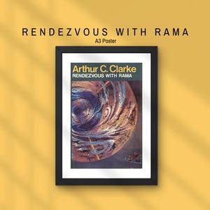 Rendezvous with Rama A3 Poster – Original Book Cover Art