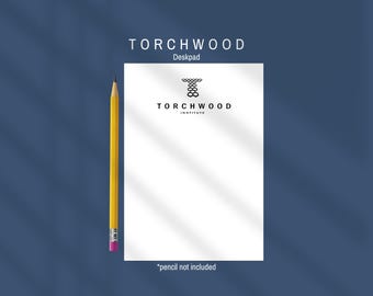 Torchwood Institute A6 Notepad – 50 Sheet Deskpad Stocking Filler