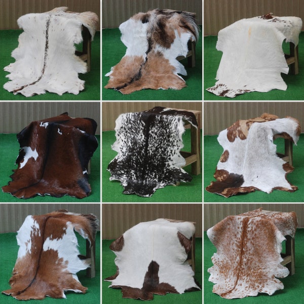 Animal Skin Rug 100% Genuine Goatskin Rug Home Decor Goat Hide Rugs Exotic Goat Leather Area Rugs Decorative Goat Skins