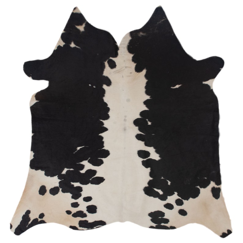 Cowhide Rug Cowhide Skin Natural Leather Black White Area Rug Animal
