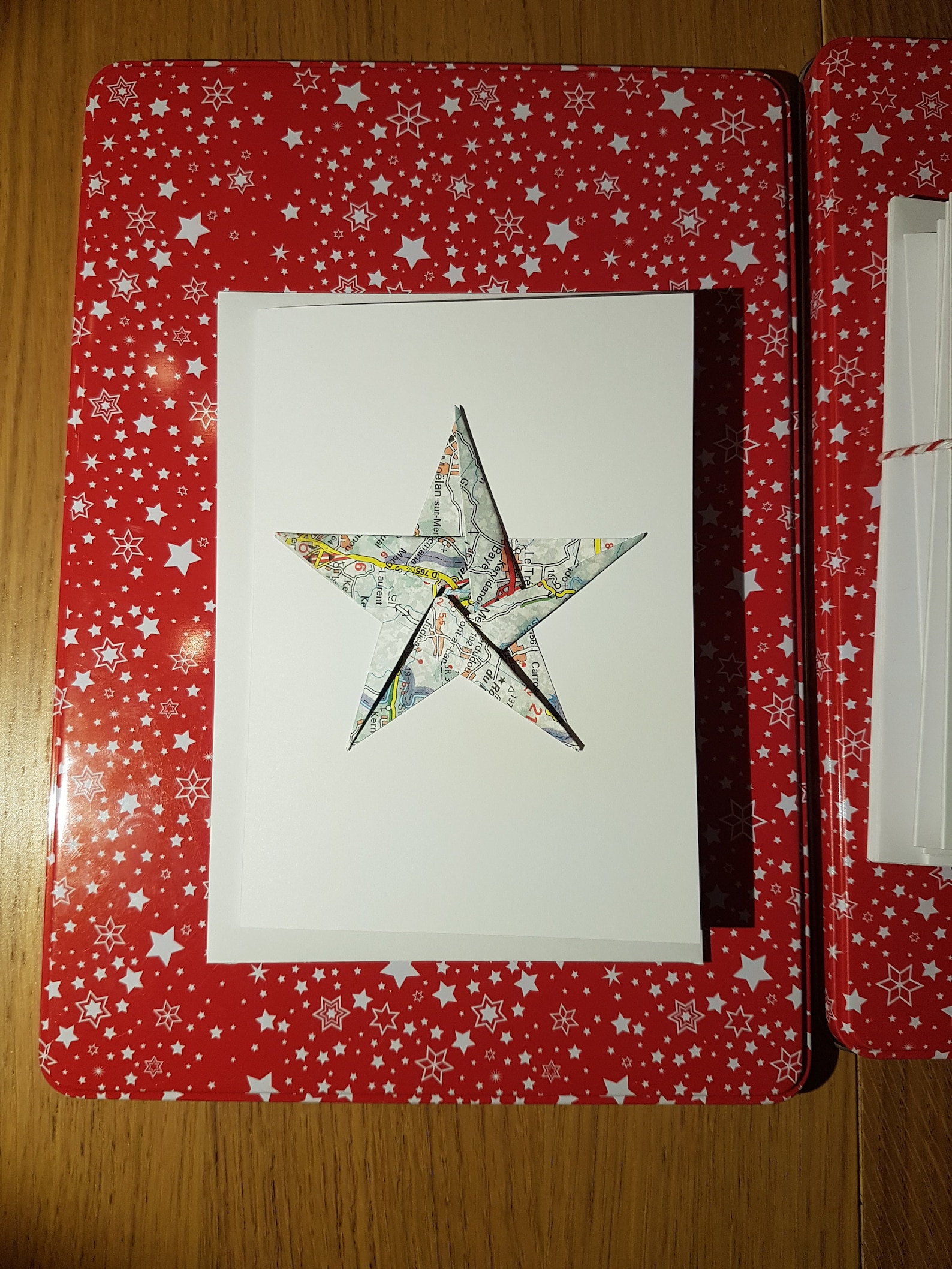 Hand made Origami star Christmas cards Etsy