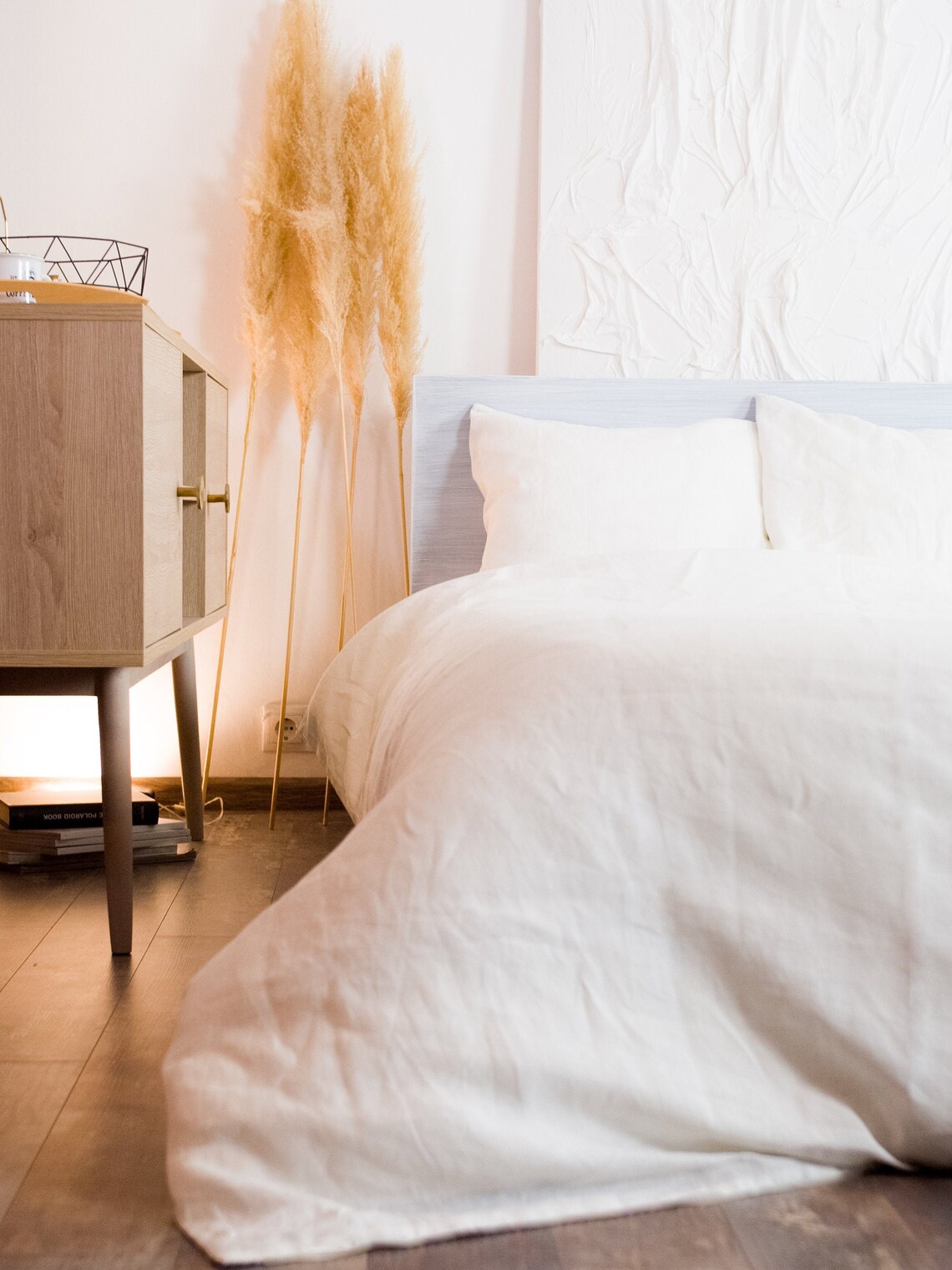 Linen bedding set in White linen duvet cover 2 pillowcases. Etsy