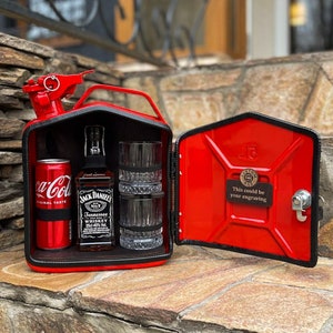 Personalized Whiskey Lover's Jerry Can Minibar With LED Backlight & Drawer  Customized Christmas Gifts -  Israel