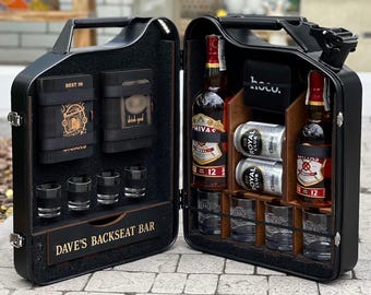 Benutzerdefinierte Kanister Mini Bar, tragbarer Spirituosenschrank, Whisky-Liebhaber-Geschenk