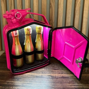 Minibar con bidón de 5 l, regalo original personalizado para hombre, barra de combustible personalizada, minibar personalizado para el hogar, regalo de Navidad, regalo para esposo