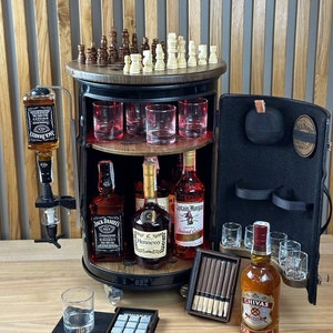 A barrel bar that you can use as a home bar and decorate the interior of your home! An excellent and unusual gift for any occasion!