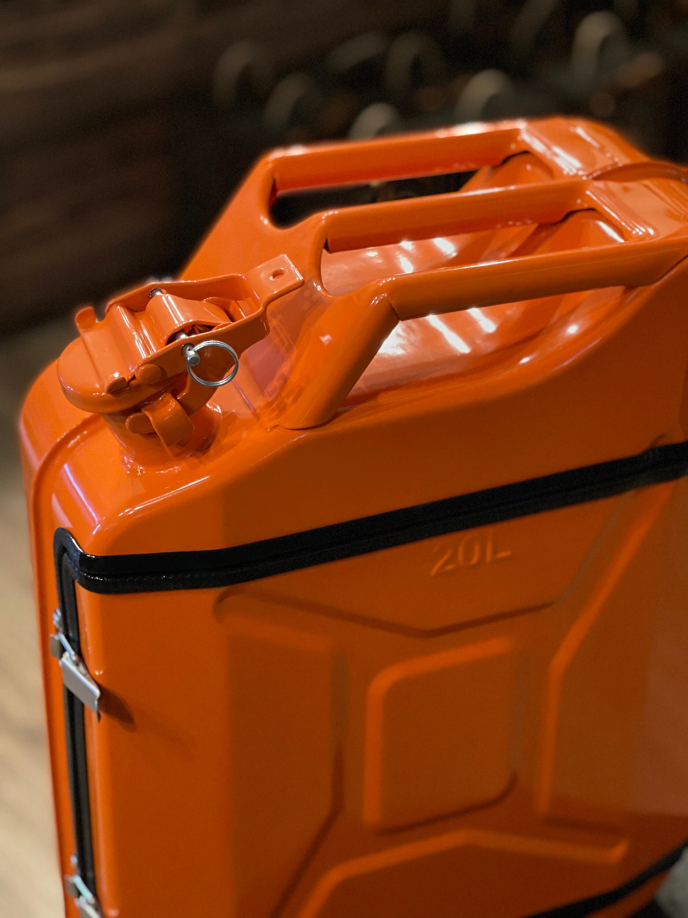 Black Metal Jerry Can Whiskey Set With Wood Inside Whiskey Etsy