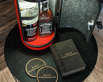 IUPPA Kreativer Whisky-Barschrank, Feuerlöscher-Minibar,  Weihnachtsbar-Geschenk-Whisky-Bartheken-Set, Minibar für unterwegs für  Whisky-liebenden Feuerwehrmann : : Baumarkt
