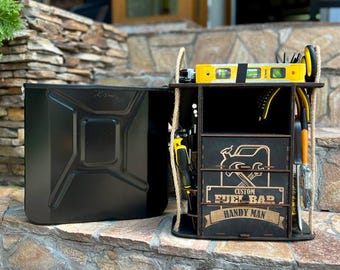 Custom Tool Storage Box, Home Improvement Tool Set, Gift For Dad