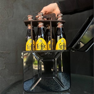 5L Kanister Mini Bier Bar mit Flaschenträger, individuelles Geschenk für Bierliebhaber