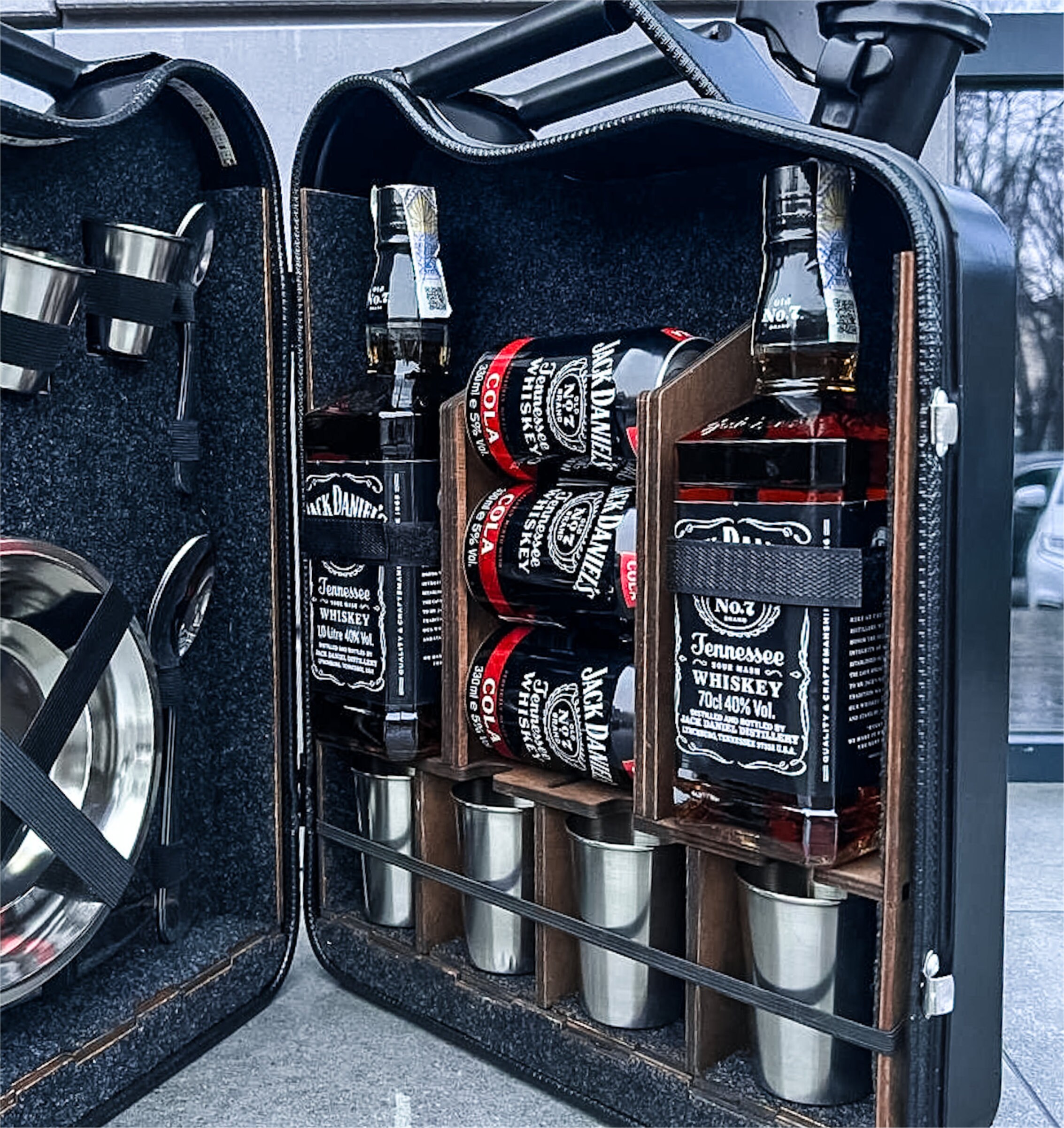 Personalized Jerry Can Mini Bar Gift Wine and Whiskey Bar Etsy