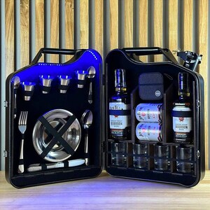 TABODD Jerrycan Mini Bar, Bidon De 20 L, Avec 4 Compartiments