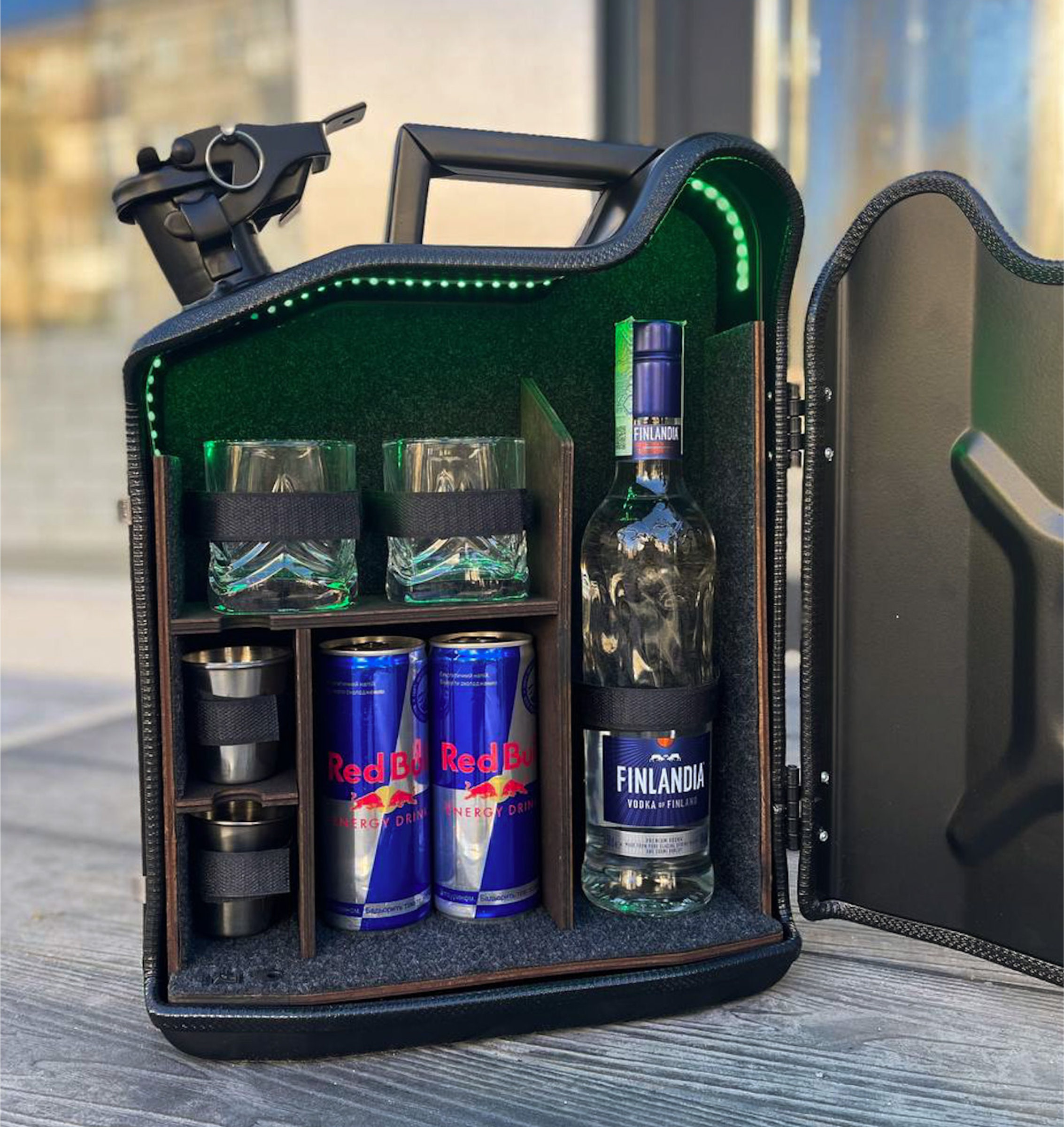 10L Canister Drinks Storage Cabinet, Customizable Portable Bar With ...
