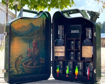 Jerrycan Mini Bar mit Fotodruck, Alkohol Lagerung, Spirituosen Schrank mit benutzerdefiniertem Bild