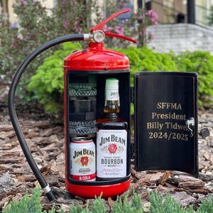 Mini Bar de Whisky com Extintor de Incêndio, Presente Personalizado para Homens