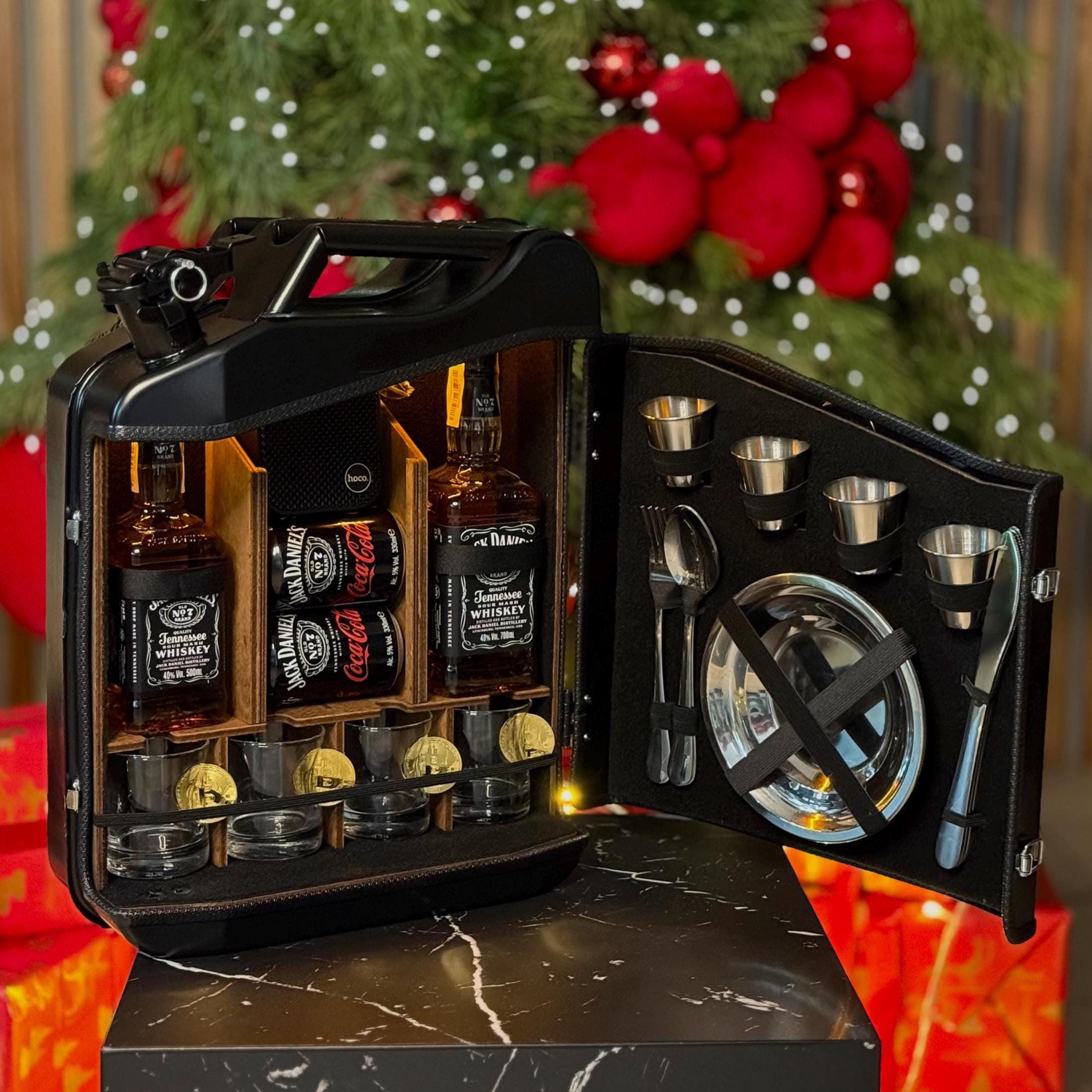 Jerry Can Mini Bar, Portable Outdoor Liquor Cabinet With Metal
