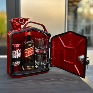 Minibar de 5 L, regalo original para hombre, minibar personalizado para el hogar, bar como decoración de interiores, regalo de inauguración de la casa, barra de combustible personalizada