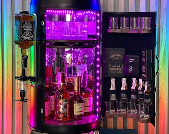 Minibar de 50 litros, armario personalizado para almacenar bebidas alcohólicas en el hogar.
