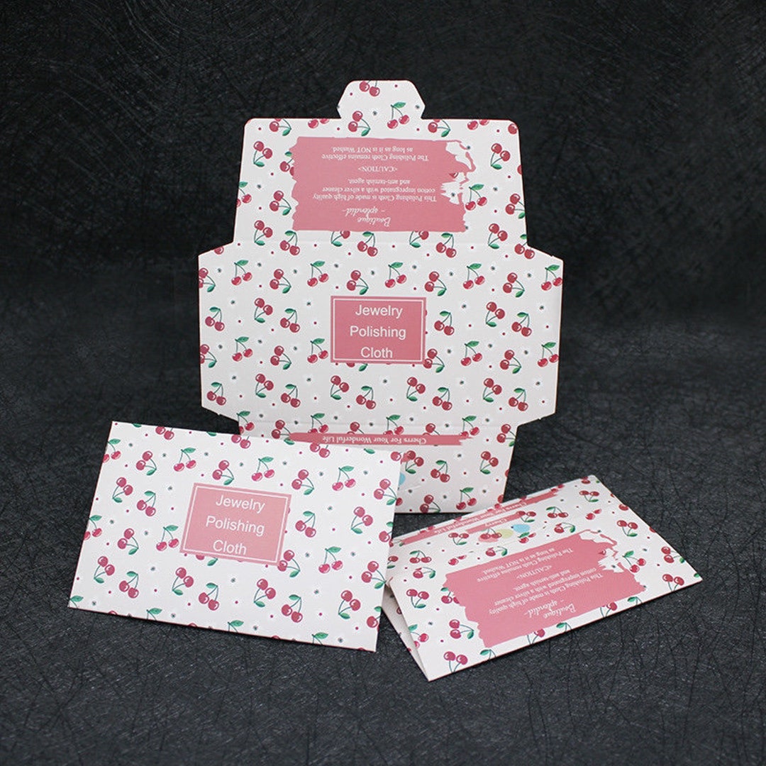 Pink Cherry Blossom Sakura Jewellery Polishing Cloth, Sliver Polishing,  Clean Silver, Brass Polishing Cloth, 2.5x4 