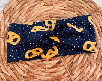 Pretzel Day, soft pretzel, movie night, carnival, knot headband