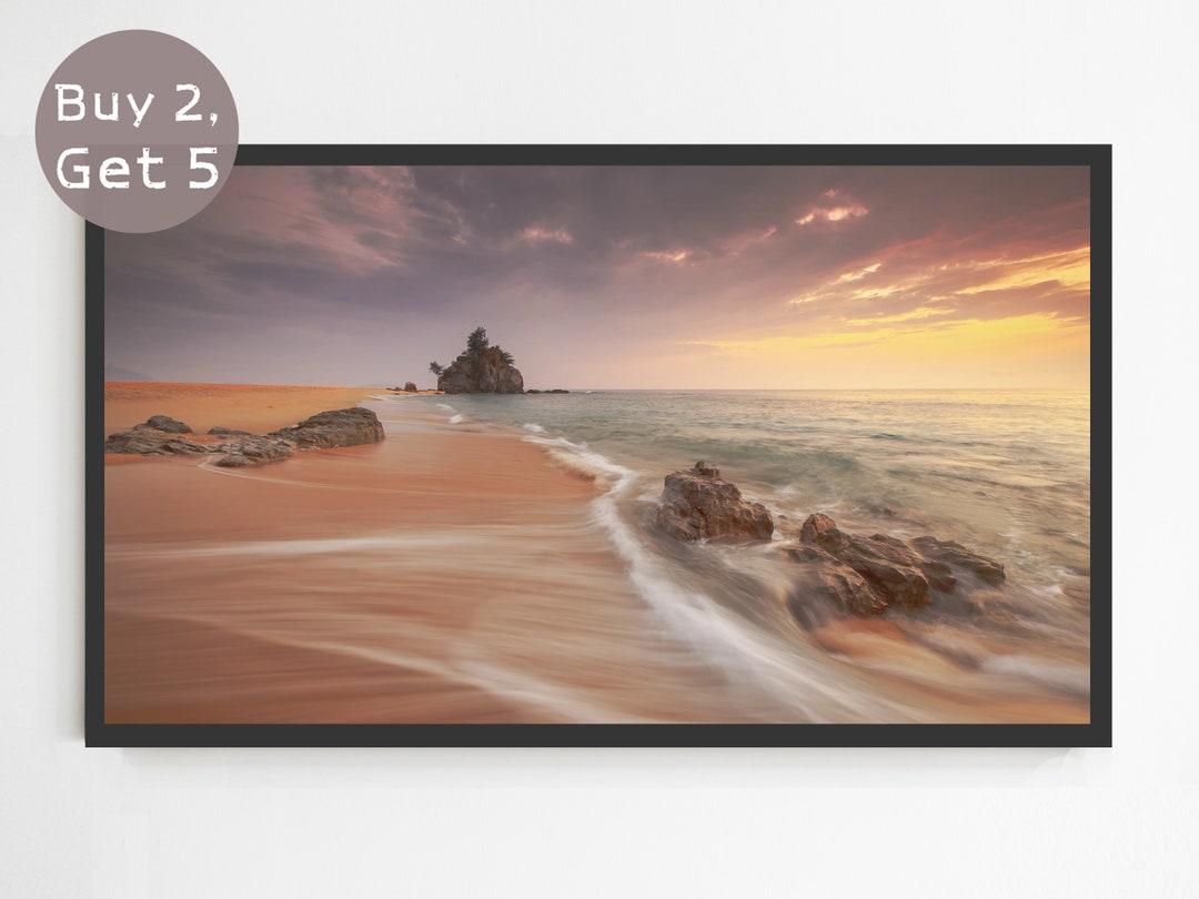 Samsung Frame TV Art Galapagos Beach Instant Digital Etsy UK
