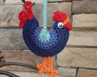 Chicken Ornament, Gifts for Chicken Lovers, Chicken Gift Tags (6 Colors Offered)